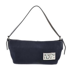 Fendi Denim Mamma Shoulder Bag Blue